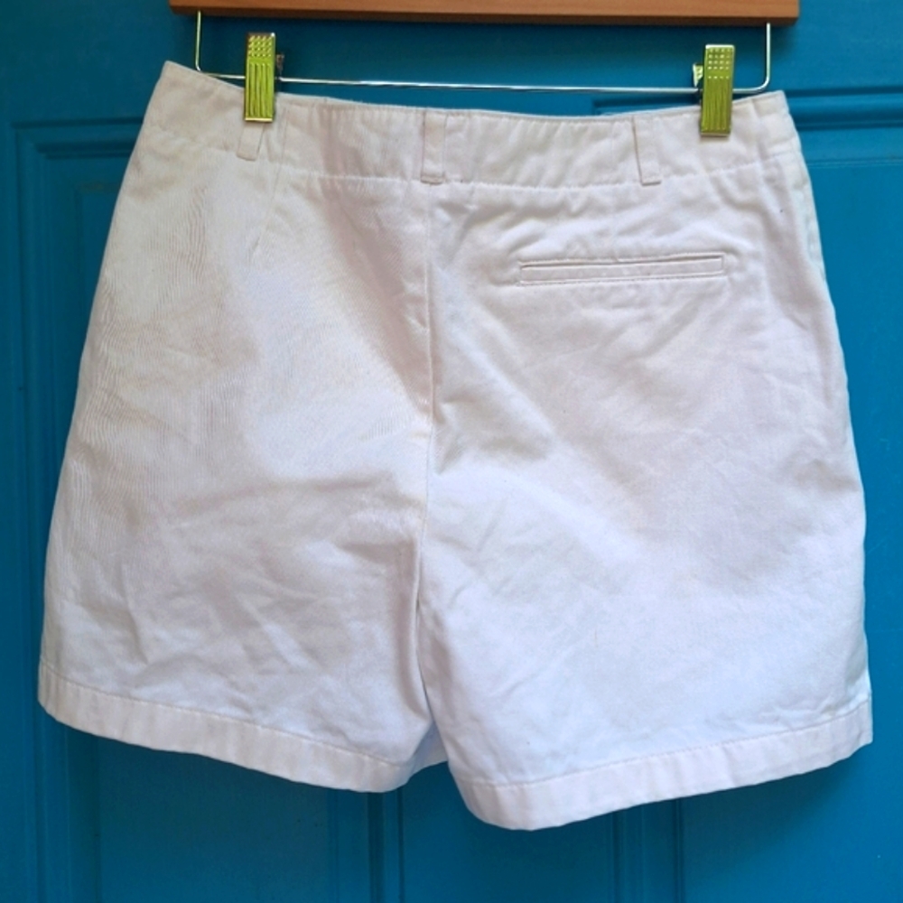 White Women's Casual Cotton Shorts